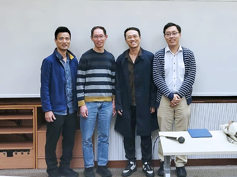Prof. Ray LC (the third from the left) and NS Faculty gathered together for group photo.