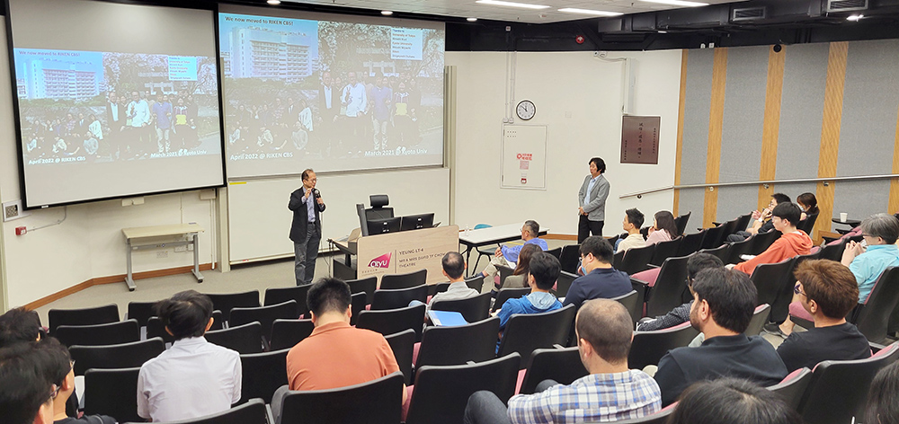 Professor Ryoichiro Kageyama gave his seminar on “Dynamic Transcriptional Control of Active Versus Quiescent Neural Stem Cells”.