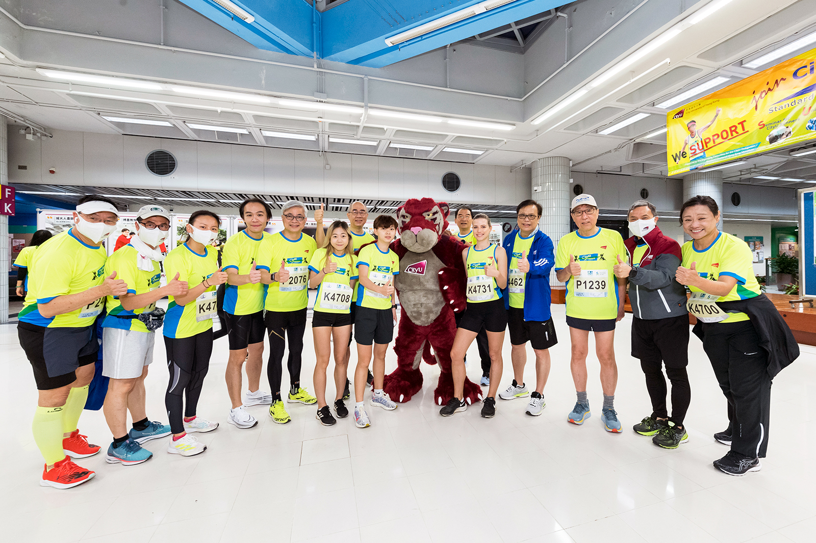 President Kuo leads CityU marathon team for 13th consecutive race