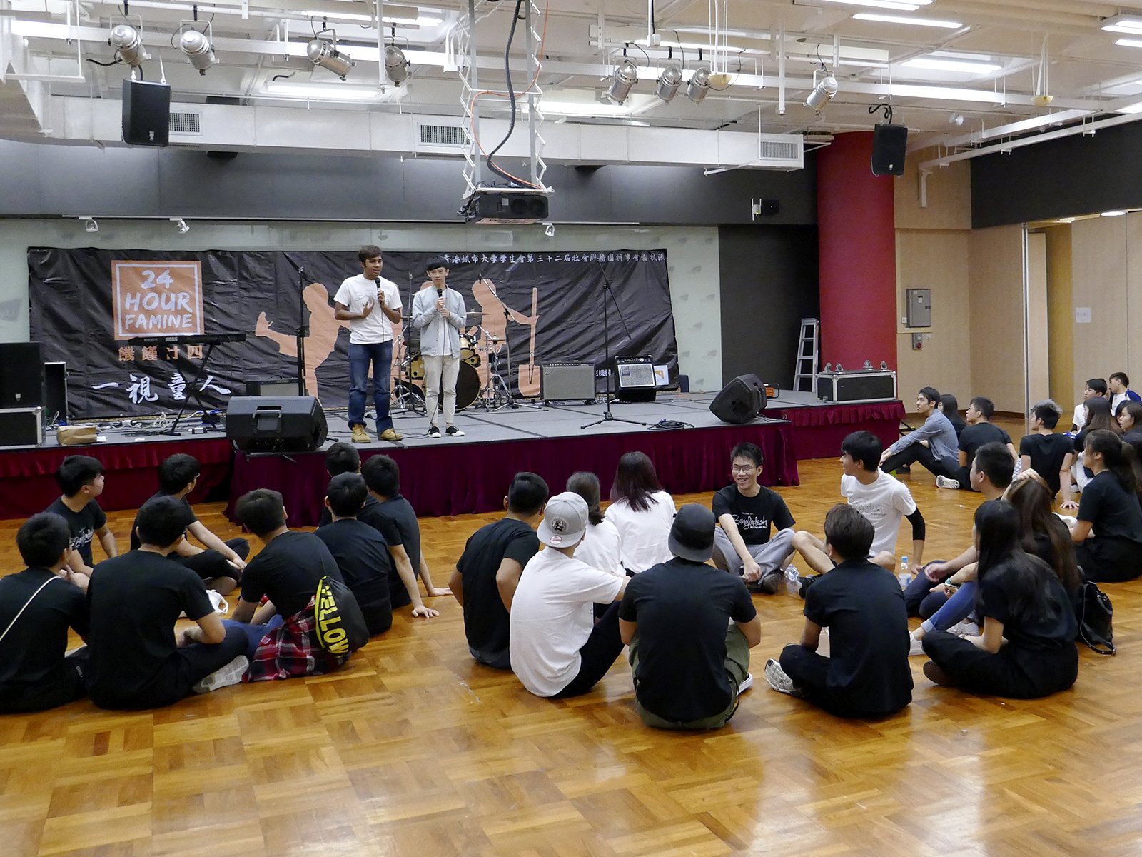 During the 24 hours of fasting, students participated in various activities to understand more about the issues of child labour and child marriage.