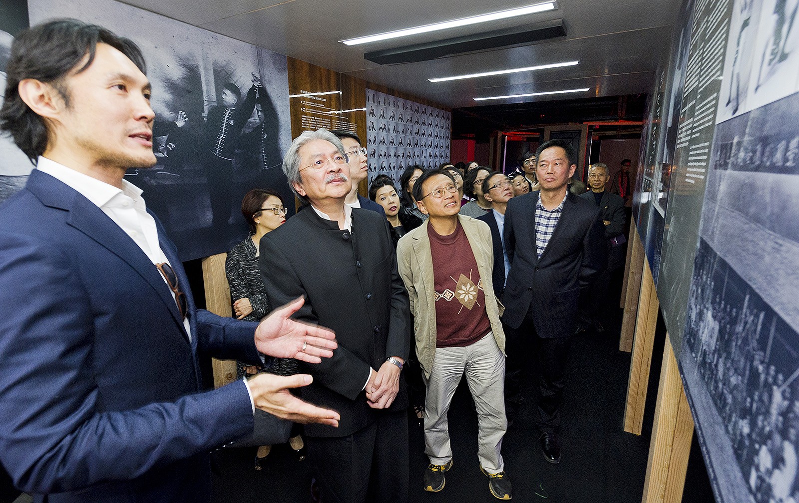 Guests visit the exhibition.