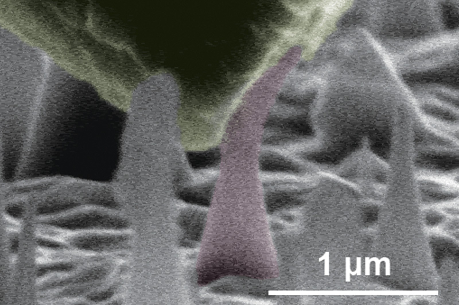 Nano diamond can withstand large elastic deformation.