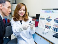Research team includes Professor Paul Chu Kim-ho (left) and PhD student Wang Guomin