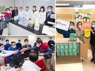 CityU community distributing masks and alcohol-based handrub 
