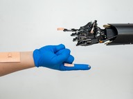 Robotic VR system for Covid-19 swab tests 