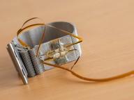 Novel Double Helix Yarn Piezoresistive Sensor for Pulse Monitoring  