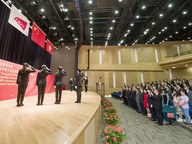 CityU holds flag-raising ceremony to celebrate the 74th anniversary
