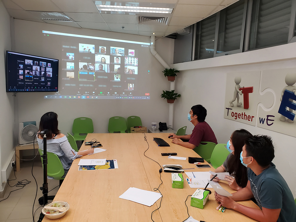 New residents gathered virtually to join the first-ever online welcome night.