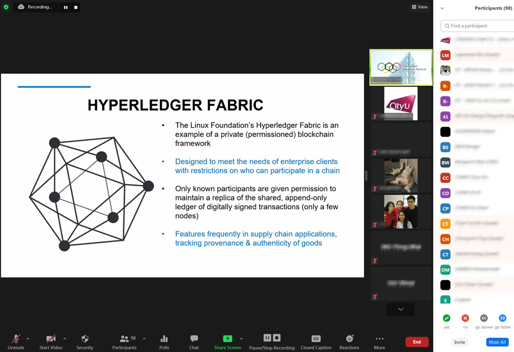 Group selfie photo with Dr. Lawrence MA at the online SPECIAL Hall Night Talk in October 2020.