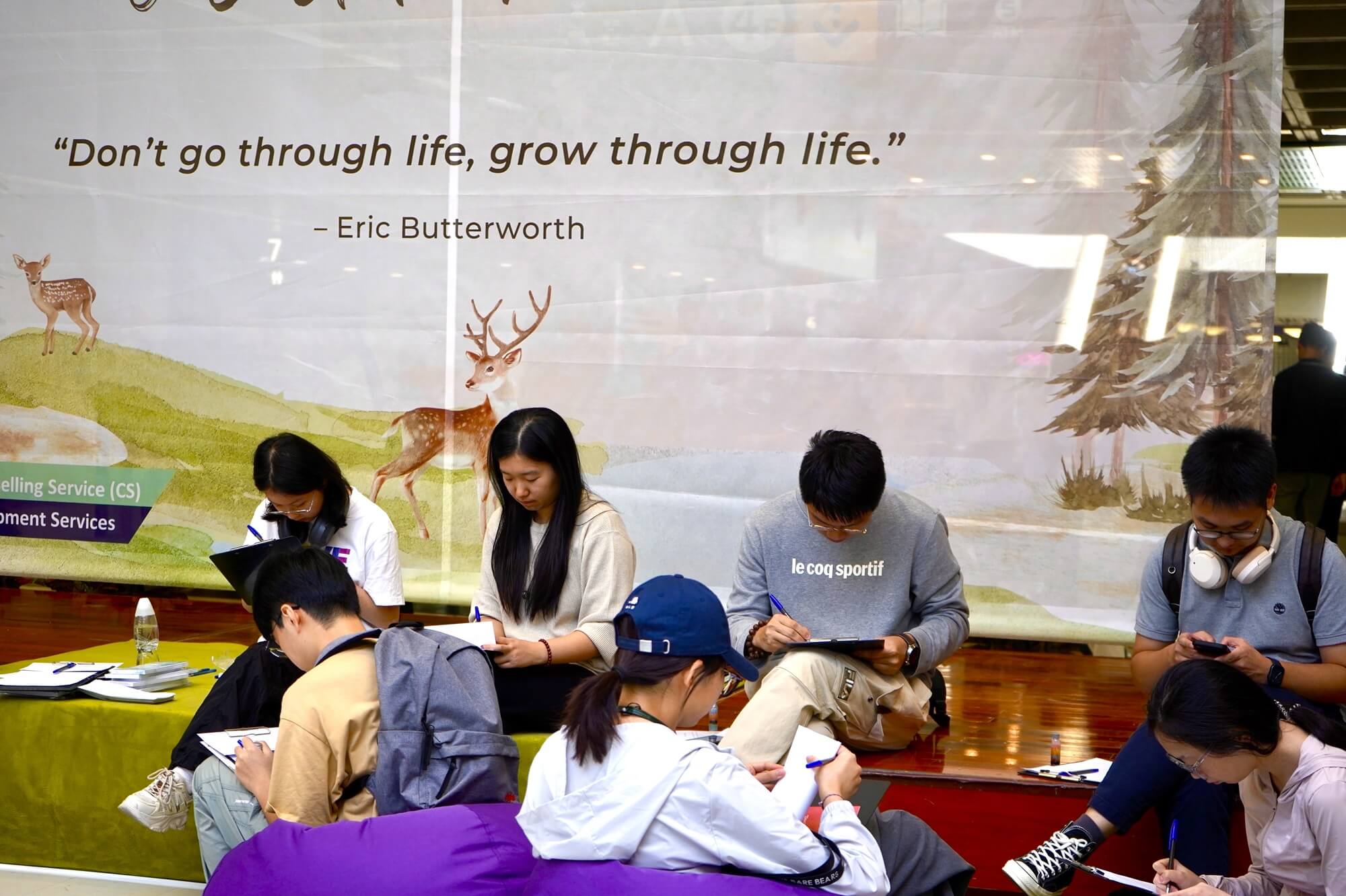 Students crafted starry sky bottles as a way to express self-love and appreciation.